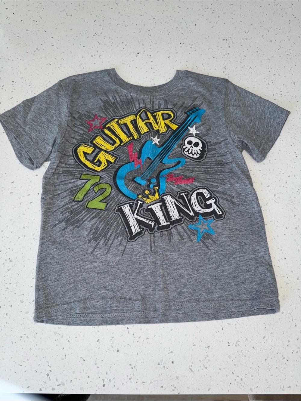 Guitar King Graphic Tee - Gray